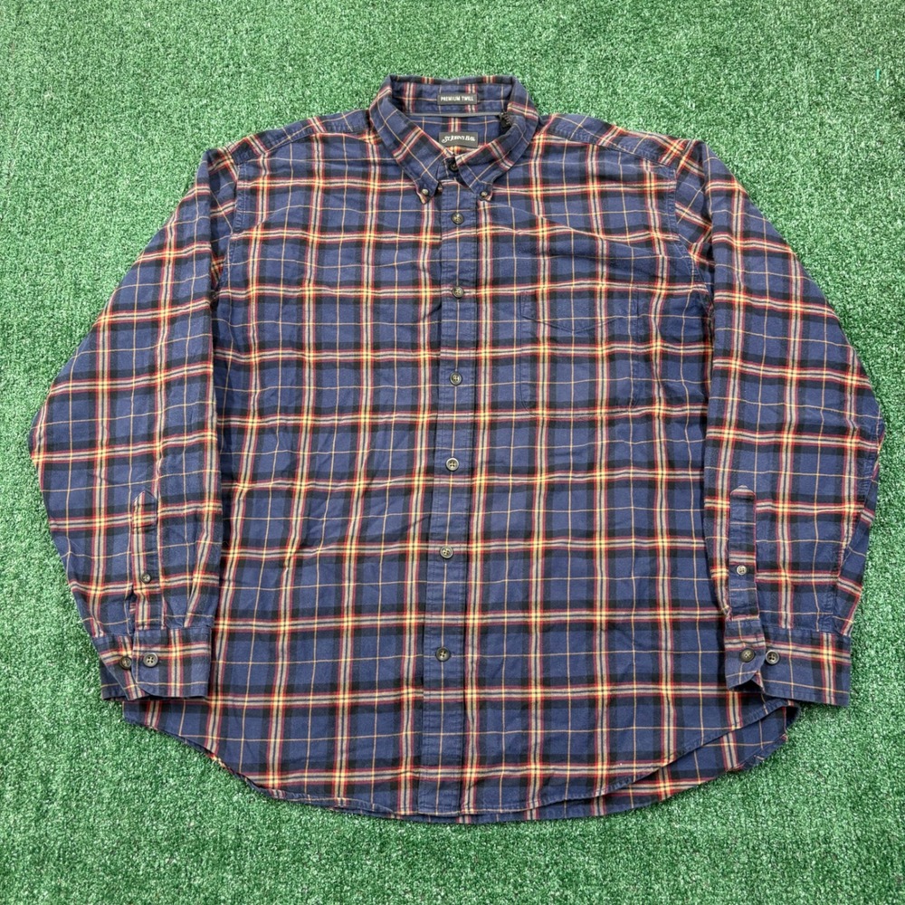 Vintage St. Johns Bay Plaid Button Down Shirt